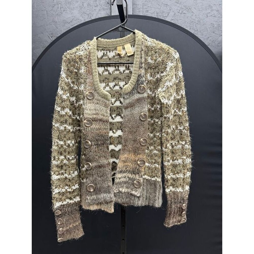 BKE Vintage Wool/Alpaca Blend Button Cardigan